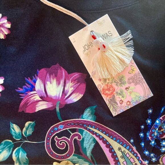 NEW Johnny Was The Janie Favorite V-neck Kimono Sleeve Tee Floral Size XL - Picture 11 of 11